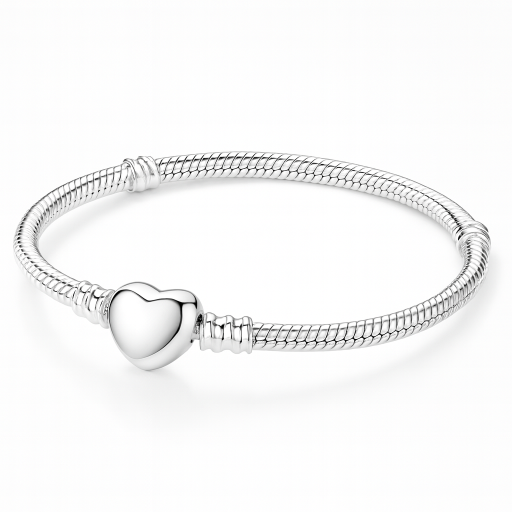 Silver Heart Bracelet