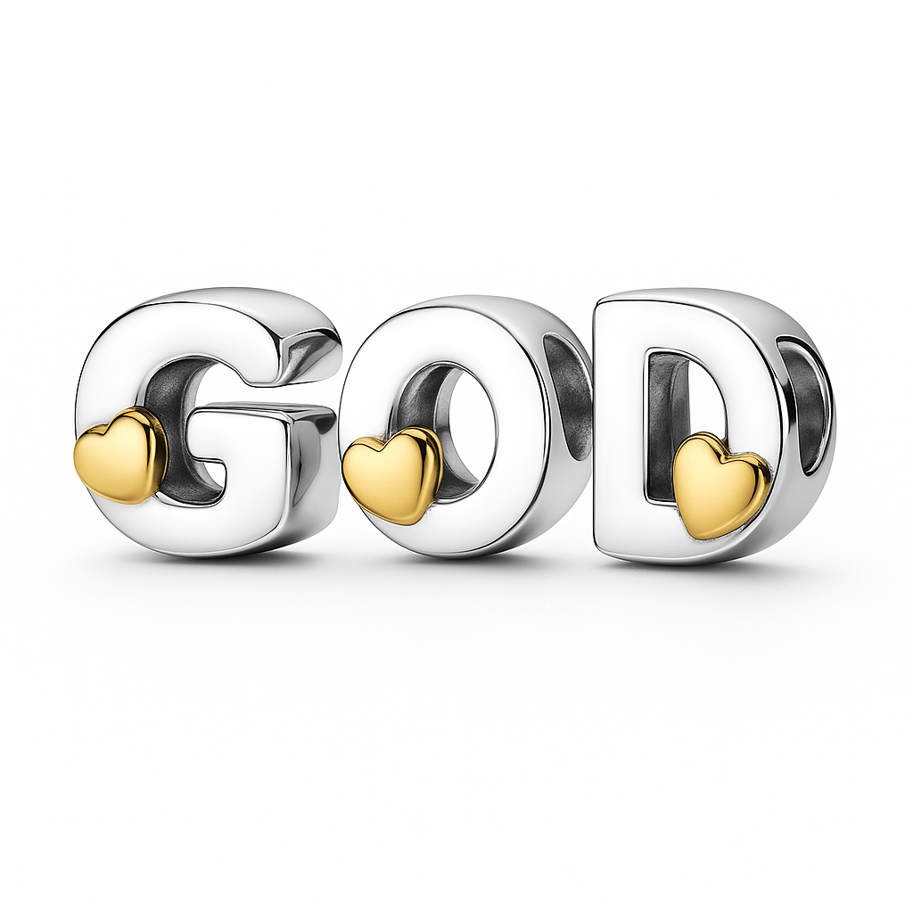 GOD Letter Charms Set