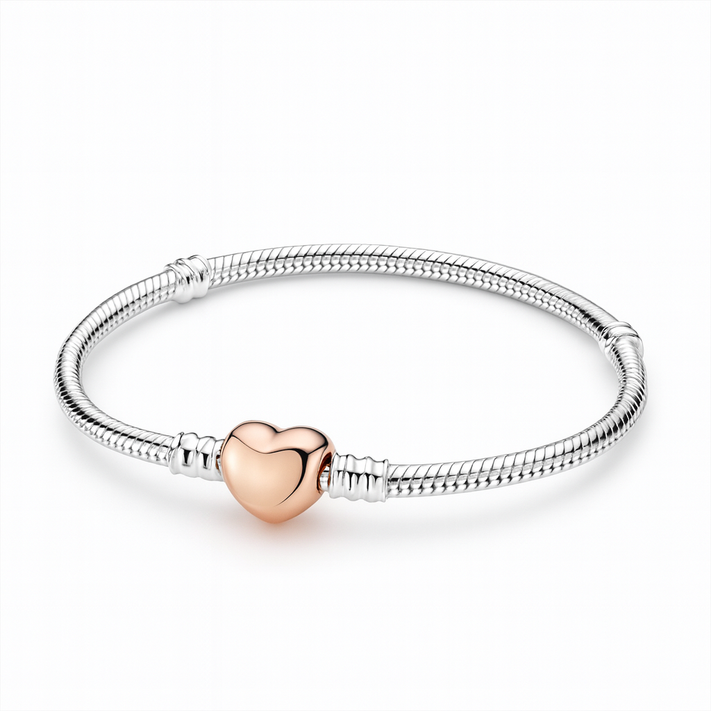 Rose Gold Heart Bracelet
