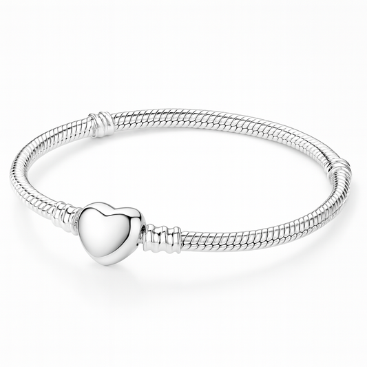 Silver Heart Bracelet